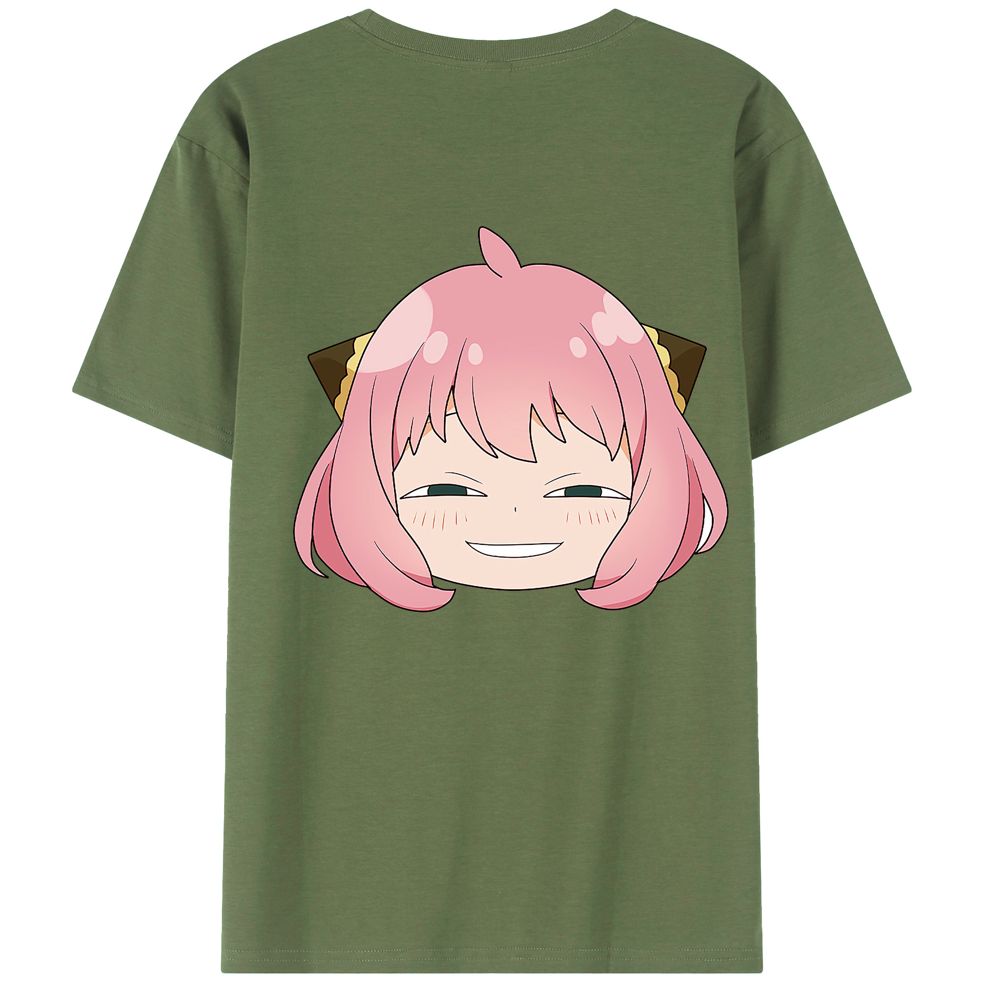 （画像用） SPY×FAMILY间谍家家酒 綿100％ メンズ半袖Tシャツ（バックプリント） 通気性